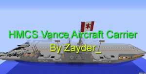 Tải về HMCS Vance Aircraft Carrier cho Minecraft 1.12.2