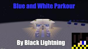 Tải về Blue and White Parkour cho Minecraft 1.8