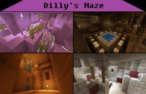 Tải về Dilly's Maze: An Adventurous Labyrinth cho Minecraft 1.8.8