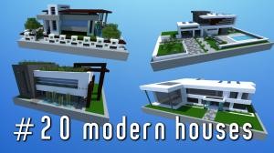 Tải về 20 Modern Houses Pack cho Minecraft 1.7.10
