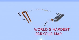 Tải về WORLD'S HARDEST PARKOUR MAP! cho Minecraft 1.13.1