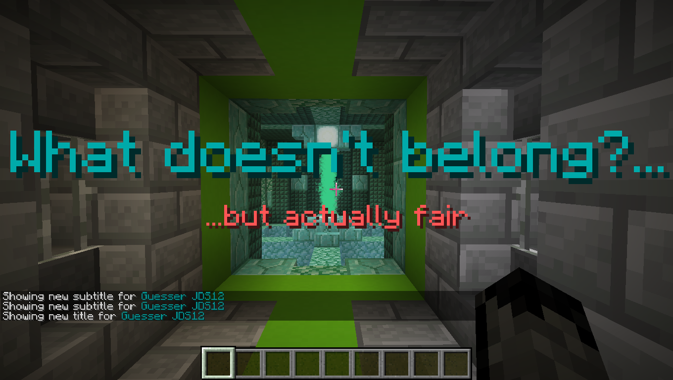Tải về Actually Fair What Doesn't Belong cho Minecraft 1.14