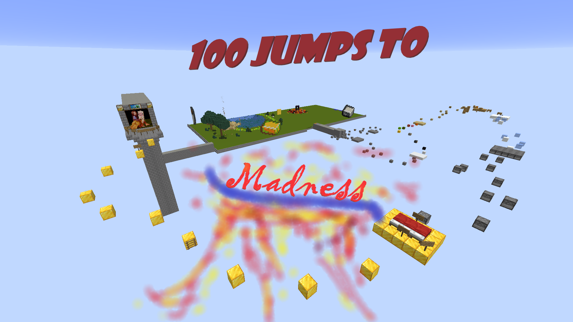 Tải về 100 Jumps to Madness cho Minecraft 1.15.2