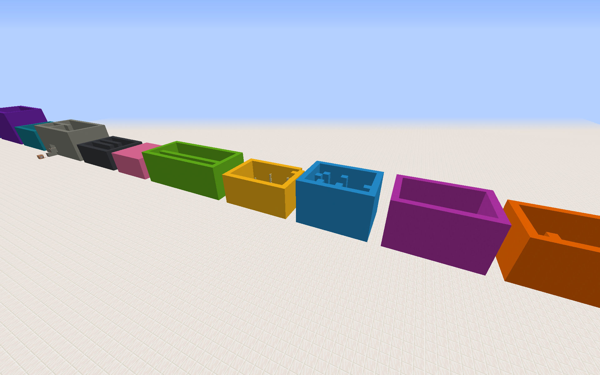 Tải về Every Color Rainbow Parkour cho Minecraft 1.15.2