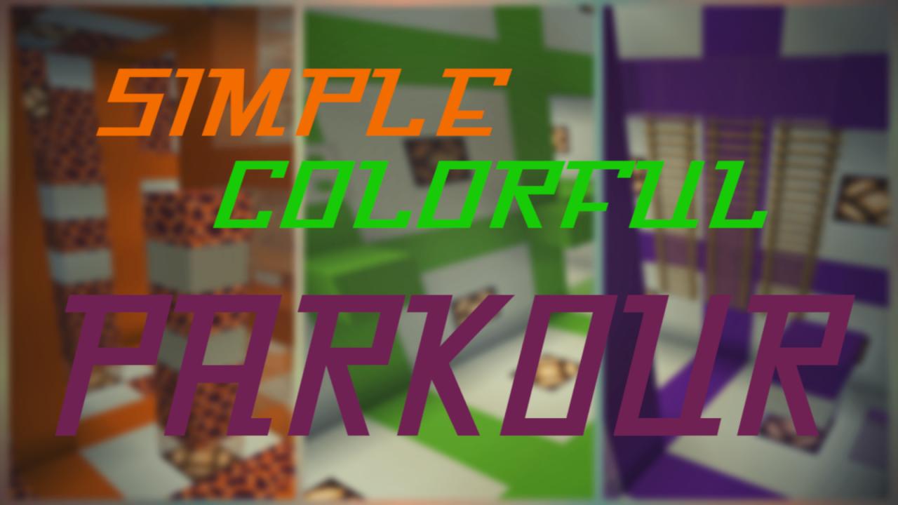 Tải về Simple Colorful Parkour cho Minecraft 1.15.2