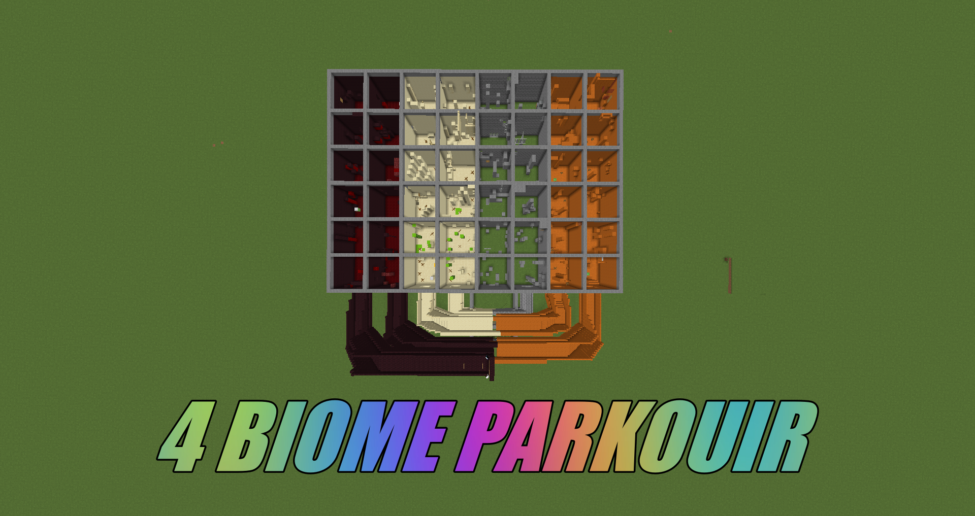 Tải về 4 Biome Parkour cho Minecraft 1.16.5