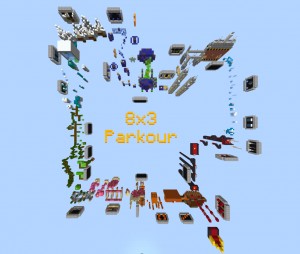 Tải về 8x3 Parkour cho Minecraft 1.17.1