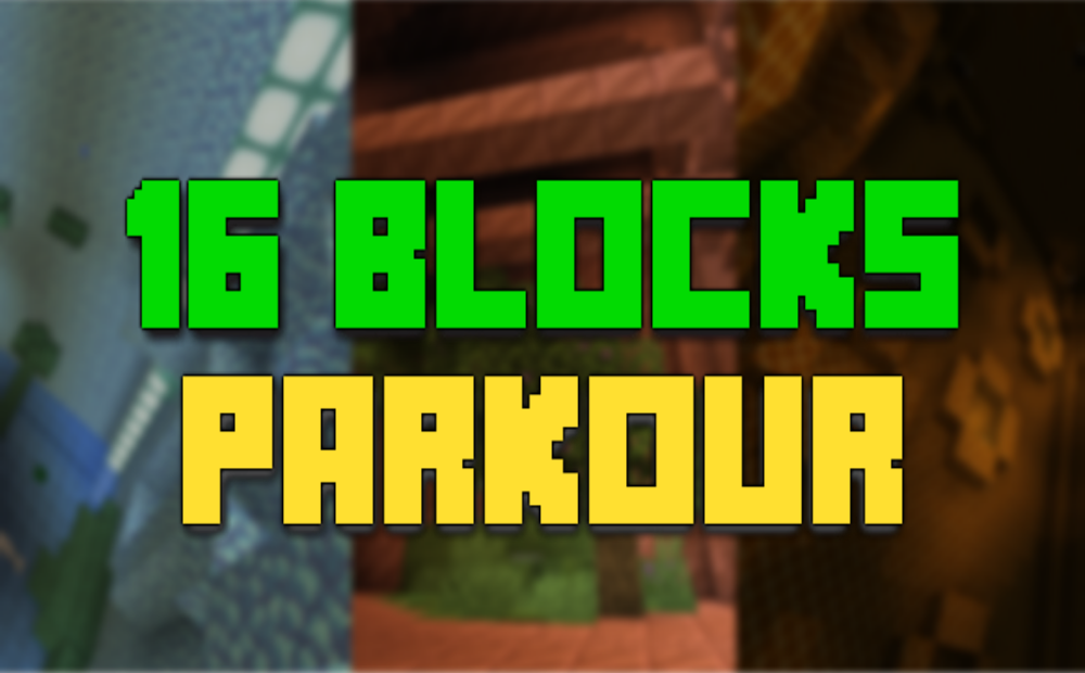 Tải về 16 BLOCKS PARKOUR cho Minecraft 1.17.1