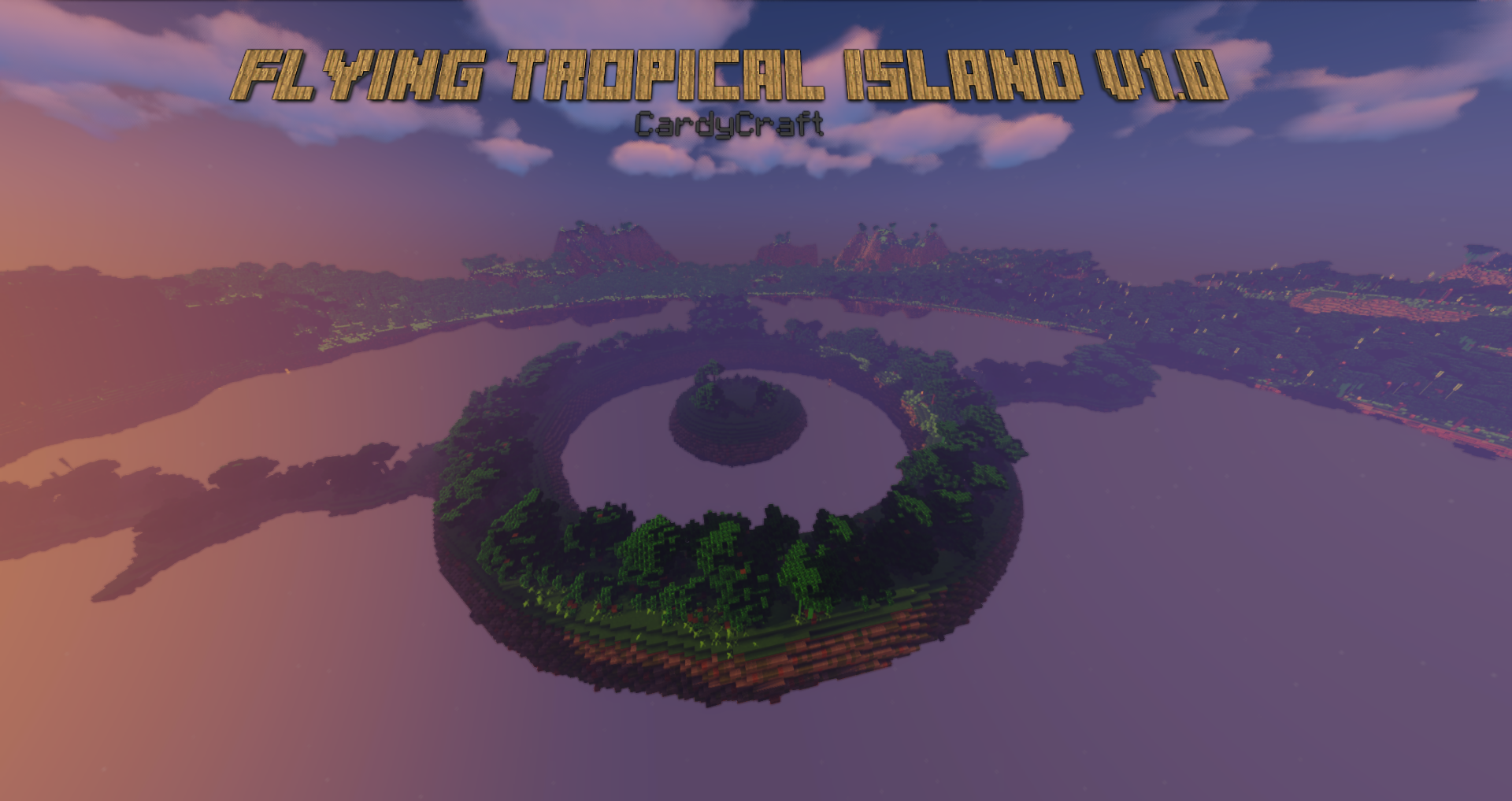 Tải về Flying Tropical Island 1.0 cho Minecraft 1.19