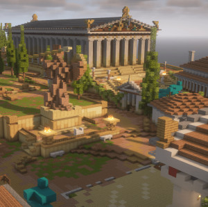 Tải về Acropolis of Athens | World Wonders Series | Greek City cho Minecraft 1.21.4